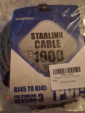 Vandesail Starlink Gen 3 Replacement Cable,  designed for Starlink Version 3 PVC